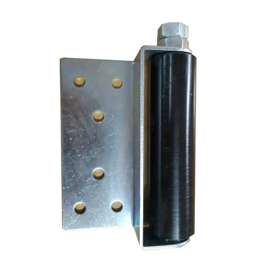 [WH194] Sliding Gate Side Roller Bracket - 150x40mm Black Roller, Silver Holding Bracket