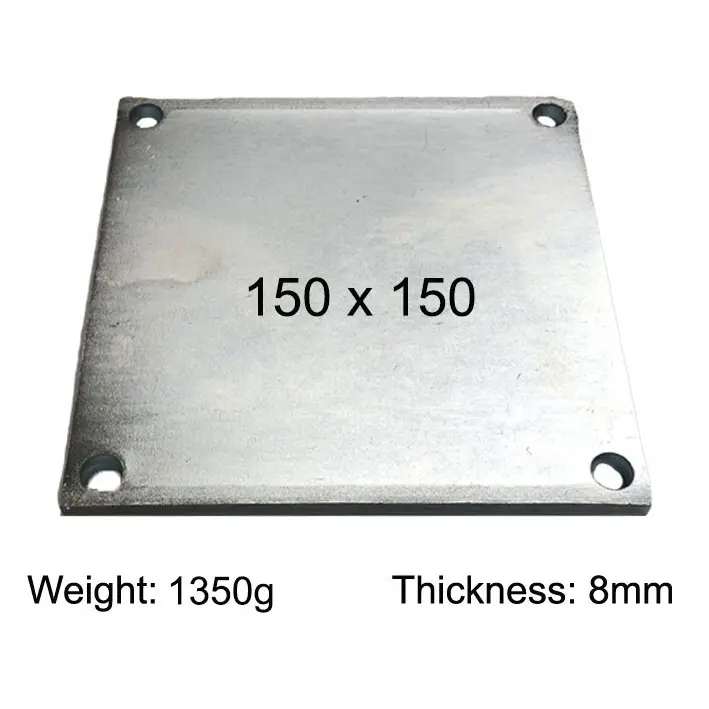 [SE846] Square Steel Base Plate, 150x150x8mm, 4 Holes