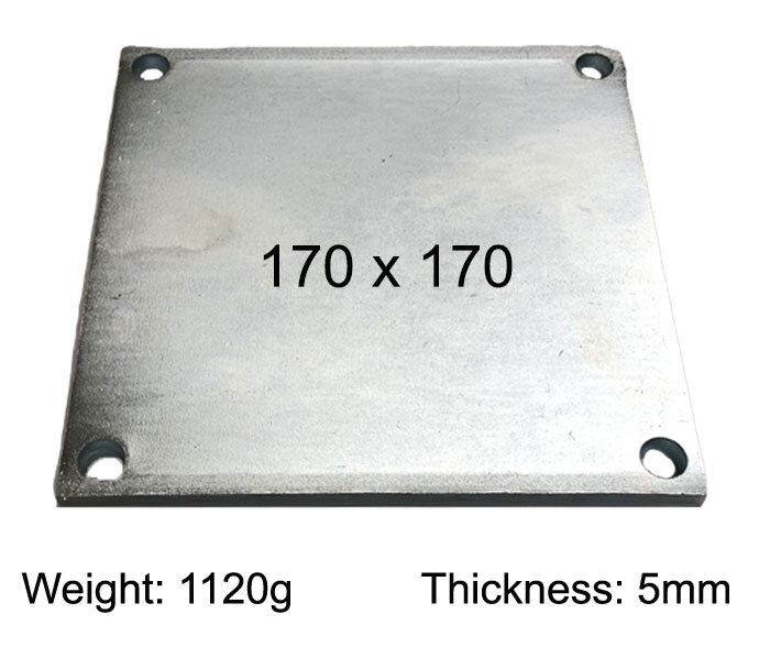 Square Base Plate 170x170x5mm 