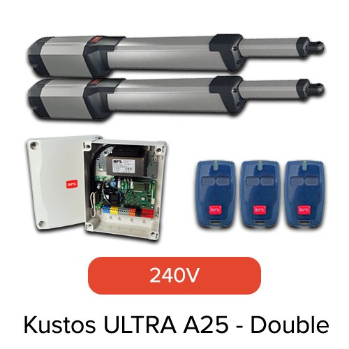 240V BFT Double Kustos A25 - Complete Kit