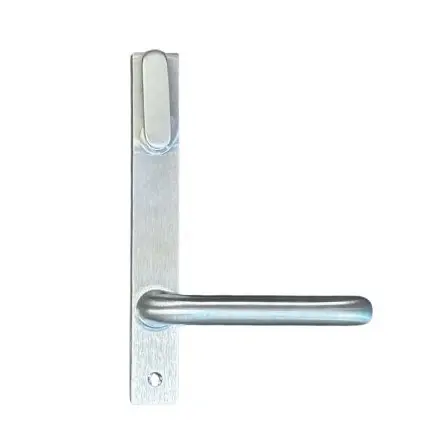 Lockwood Insert Mortice Lock Handle - Oval, 3582/3782, Turn Snib - Stainless Steel in Satin Chrome Silver