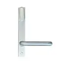 Lockwood Insert Mortice Lock Handle - Oval, 3582/3782, Turn Snib - Stainless Steel in Satin Chrome Silver