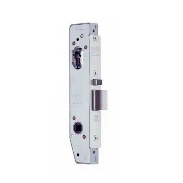 [FK344] Lockwood 3782 Oval Insert Mortice Lock - 50x50 Frame, 23mm Backset, Silver - For Swing Gates