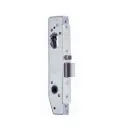 Lockwood 3782 Oval Insert Mortice Lock - 50x50 Frame, 23mm Backset, Silver - For Swing Gates