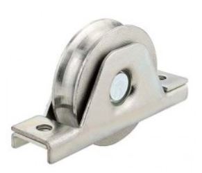 Stainless Steel Sliding Gate Wheel - 90mm U Groove Internal - Double Bearing