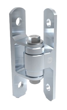 Steel BadAss Bolt-On Hinge for Gates up to 450 kg - Zinc Finish / Each