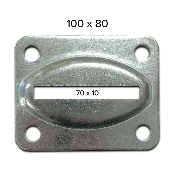 [SE872] Steel Base for Gate Stop 100x80mm