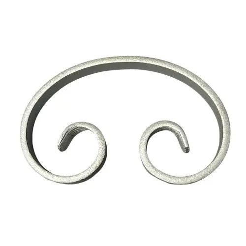 [MT118] Steel C - Scroll 180x110x20x6mm - Zinc Plated