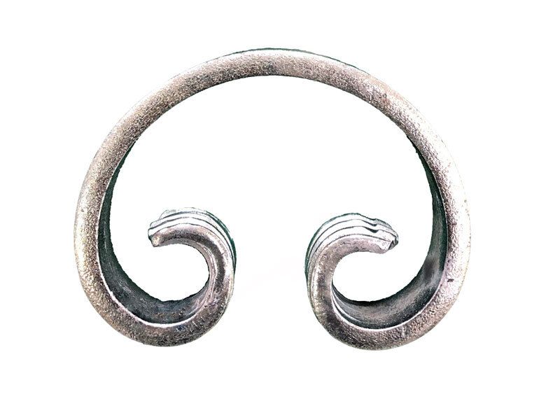 [MT108] Steel C - Scroll 90x65x12x6mm - Zinc Plated