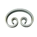 Steel C Scroll 120x80x20x6mm - Zinc Plated