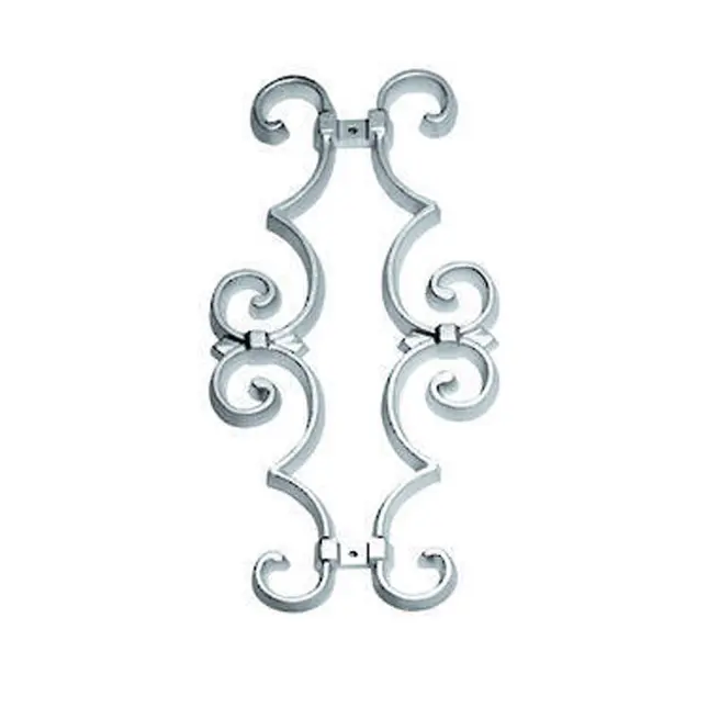 [MT625] Steel Scroll decor 380x165x12x6mm - Zinc