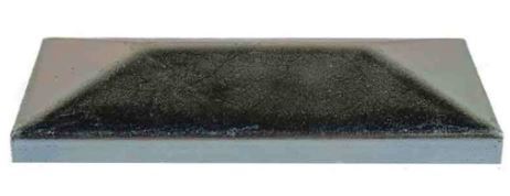 Steel End cap Rectangular 80x40mm