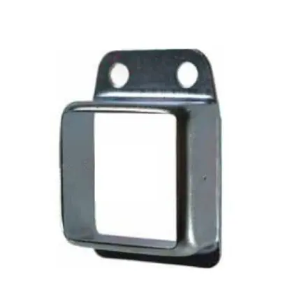 [BKRB442] Steel Fence Rail Bracket, 30x30mm Tube, Single Lug, 2 Hole
