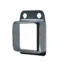 Steel Fence Rail Bracket, 30x30mm Tube, Single Lug, 2 Hole