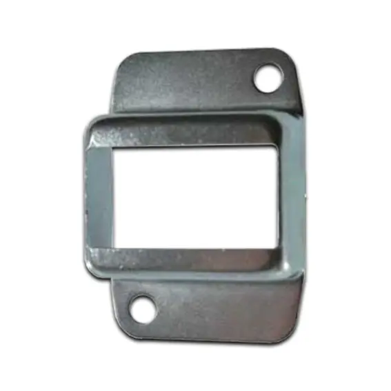 [BKRB465] Steel Fence Rail Bracket, 50x25mm Wide Tube, Double Lug, 2 Hole