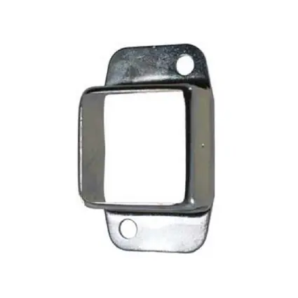 [BKRB488] Steel Fence Rail Bracket, 50x50mm Tube, Double Lug, 2 Hole