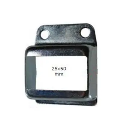 [BKRB463] Steel Fence Rail Bracket, 50x25mm Wide Tube, Single Lug, 2 Hole