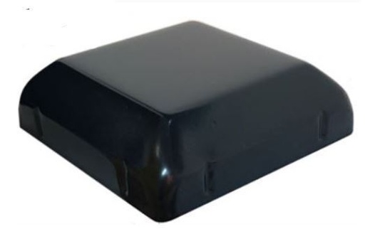 Steel Galvabond Post End Cap 35x35mm Black