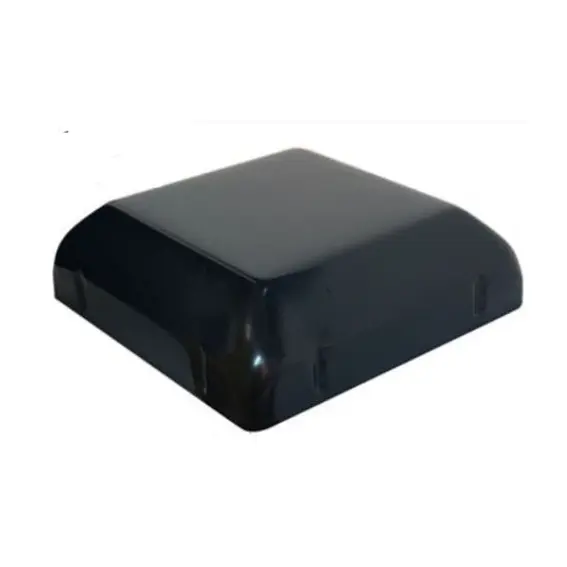 [CPSQ637] Steel Galvabond Post End Cap 75x75mm Black