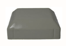 Steel Galvabond Post End Cap for tube 65x65mm Woodland Grey