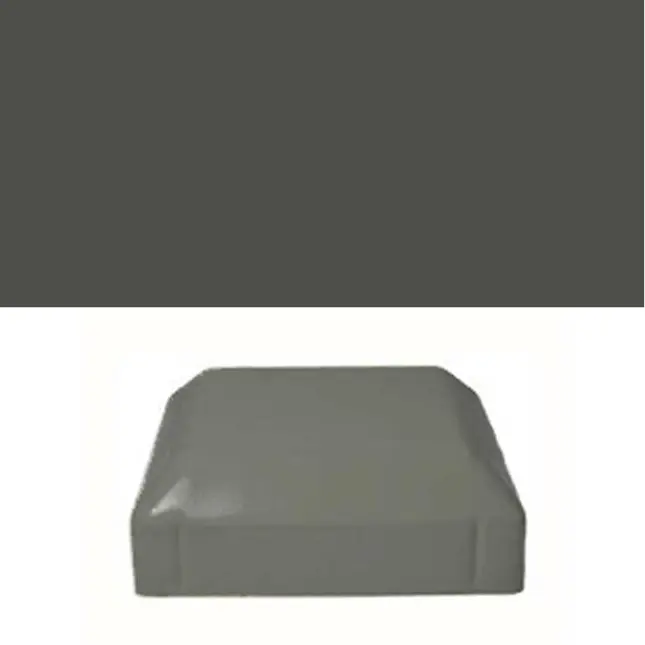 [CPSQ629] Steel Galvabond Post End Cap for tube 65x65mm Woodland Grey
