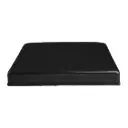 Steel Galvabond Post End Cap for tube size 125x125mm Black