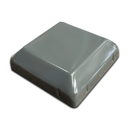 Steel Galvabond Post End Cap to fit tube Size 100x100mm - Woodland Grey