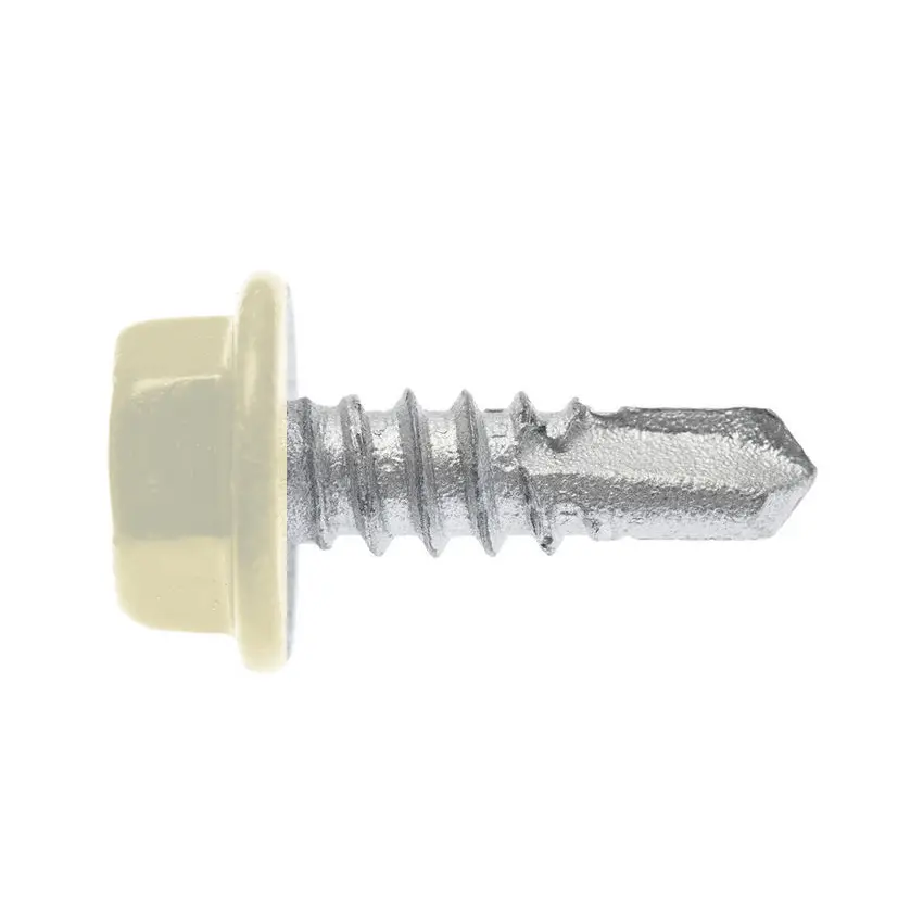 [FAFT005] Steel Mates Hex Tek Screw 10G x 16mm Classic Cream