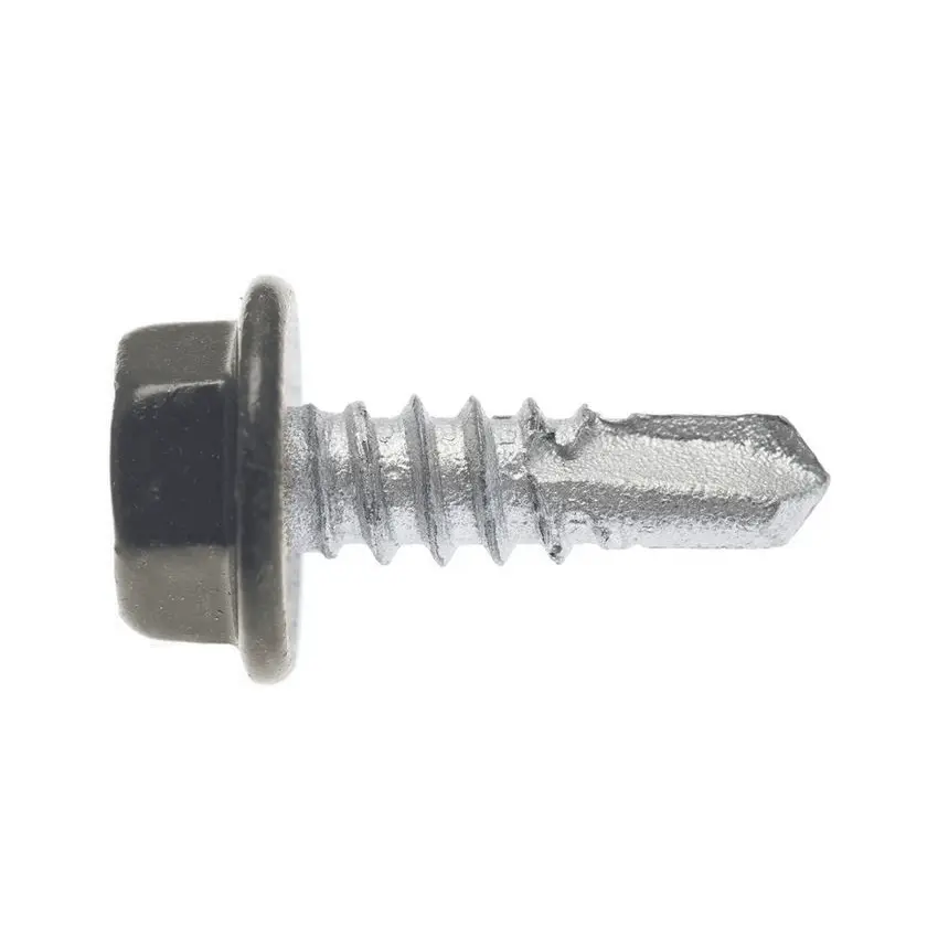 [FAFT032] Steel Mates Hex Tek Screw 12g  x 20mm - Iron Stone