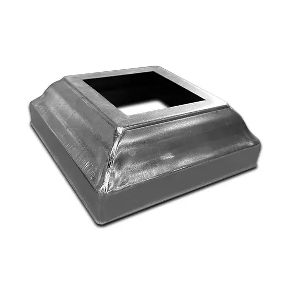 [SE706] Square Steel Base Plate Cover: 65x65mm Post, 130x130mm Base