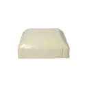 Steel Post End Cap to fit 75x75mm  in Paper Bark