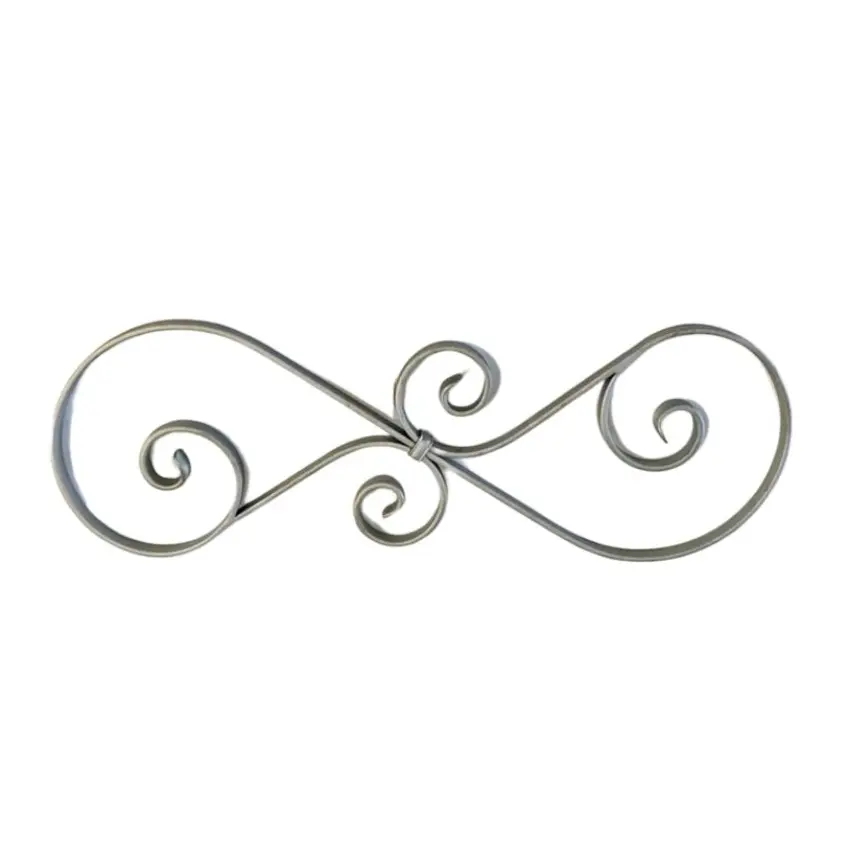 [MT271] Steel S - Scroll 585x210x20x6mm - Zinc plated