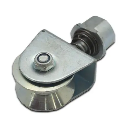 [WH396] Zinc Plated Sliding Gate Wheel - 80mm U Groove External - Double Bearing, 360° Turn