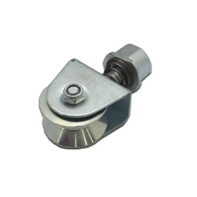 [WH392] Zinc Plated Sliding Gate Wheel - 60mm Y Groove External - Double Bearing, 360° Turn