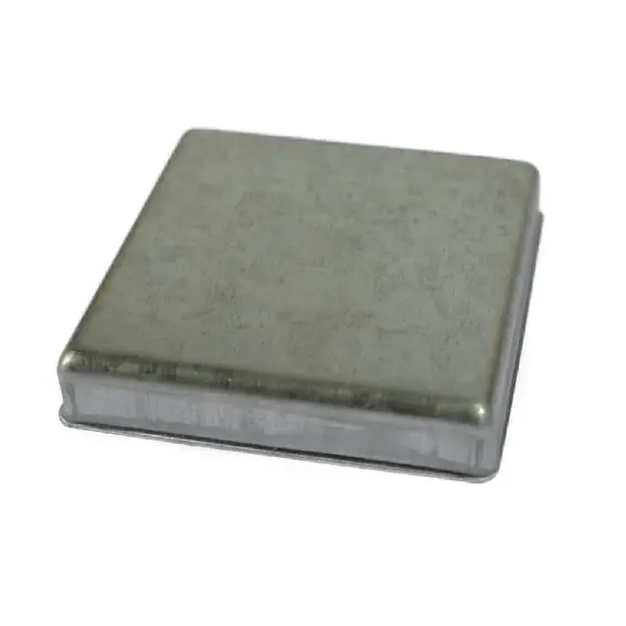 [CPSQ679] Steel Square End Cap 125x125mm Flat Top
