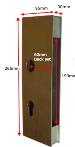 [FK940] Gainsborough Euro Lock Box to suit 755 Series For 30mm Frame