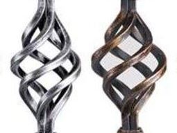 [MT138] Steel wrought iron baskets 140x60x15mm - Mild steel