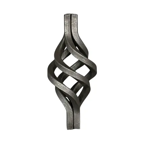 [MT138] Steel wrought iron baskets 140x60x15mm - Mild steel