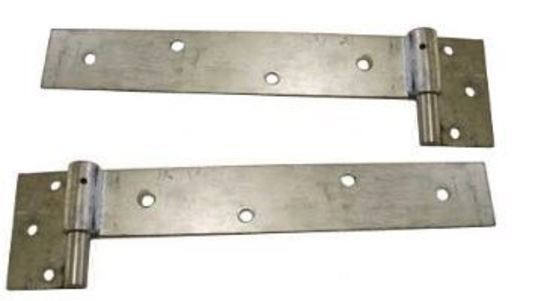 Strap Hinge 300x50mm 14mm pin For gates up to 80 kgs - both LEFT and RIGHT PAIRS