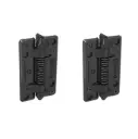 D&D KwikFit Fixed-Tension Self Closing Hinges - 20kg, Black, Two Legs - Pair