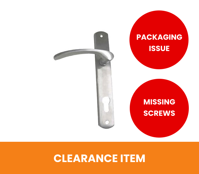 Swing Gate Lever Handle Euro Lock Set - Chrome Finished