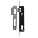 Euro Insert Mortice Lock - 50x50 Frame, 30mm Backset, Silver - For Swing Gates ML3085-C (FK316)