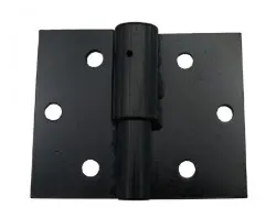 Zinc Plated Screw to Screw Prison Hinge 16mm LH / pair - BLACK