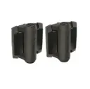 D&D TruClose Adjustable Self Closing Hinges - 30kg, Black, For Metal, Two Legs - Pair