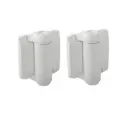 D&D TruClose Adjustable Self Closing Hinges - 30kg, White, For Metal, No Legs - Pair