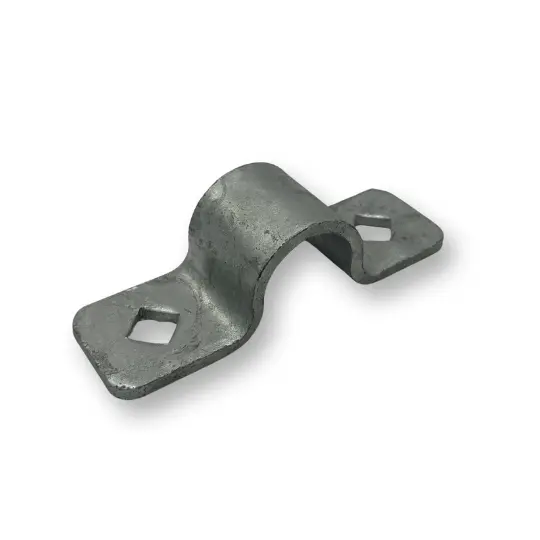[HN156] Round Tube Bolt-On Hinge Strap - Tight Fit, 40NB - Single