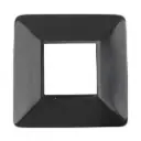 Square Steel Base Plate Cover: 65x65mm Post, 150x150mm Base