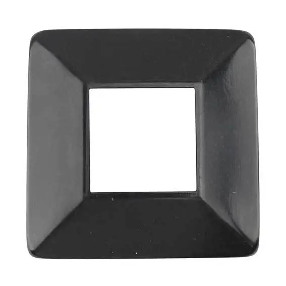 [SE712] Square Steel Base Plate Cover: 75x75mm Post, 150x150mm Base - Black