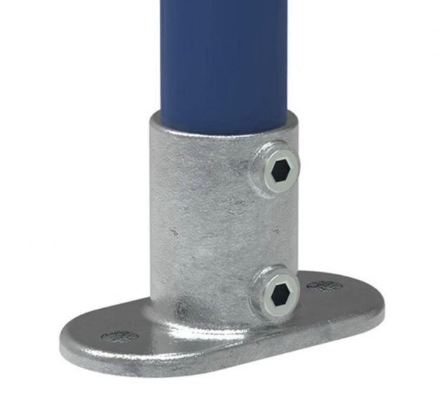 Tigerclamp 132 D48 Railing Base Flange series, fit 40NB pipe (48mm OD)