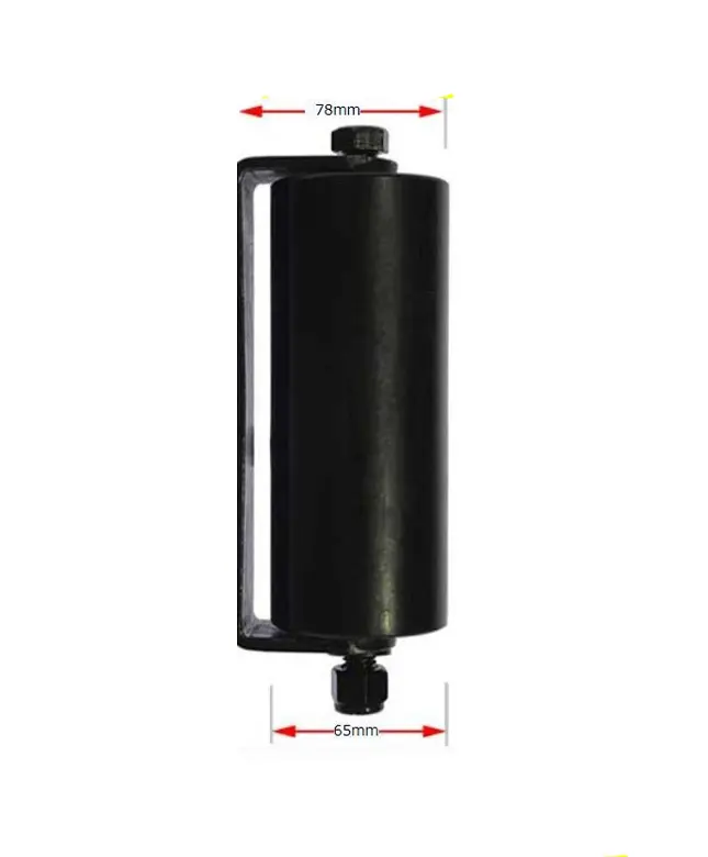 [WH191] Sliding Gate Side Roller Bracket - 155x65mm Black Roller, Black Side Bracket